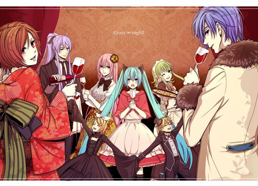 【Vocaloid】Crazy ∞nighT 初音ミク &amp; 鏡音リン &amp; 鏡音レン &amp; 巡音ルカ&amp; KAITO &amp; MEIKO &amp; GUMI &amp; 神威がくぽ  无损flac音乐