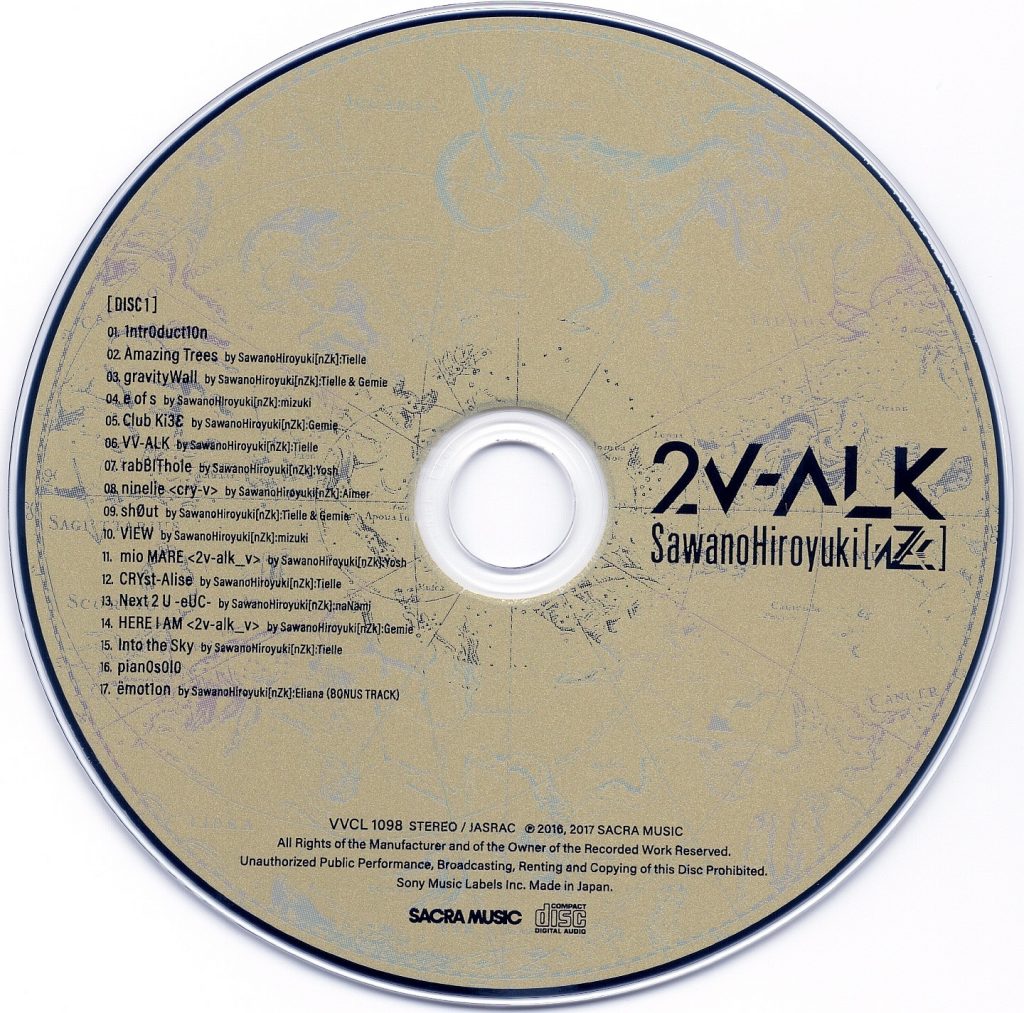 SawanoHiroyuki[nZk] 2nd Album - 2V-ALK [FLAC]