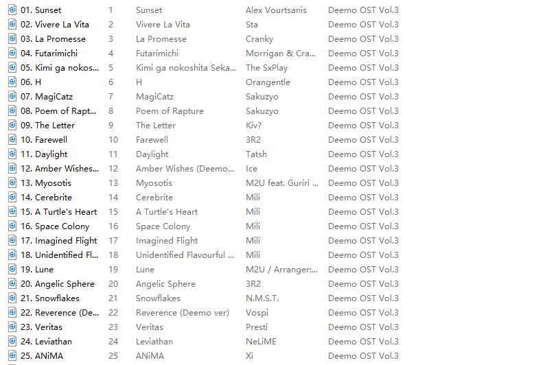[Hi-res][自购]古树旋律Deemo OST Vol.3（FLAC)