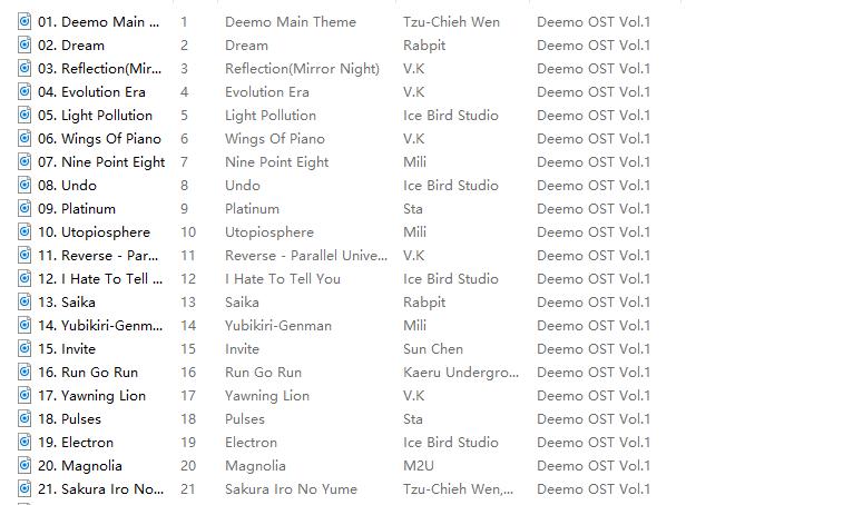 [Hi-res][自购]古树旋律Deemo OST Vol.1(FLAC)