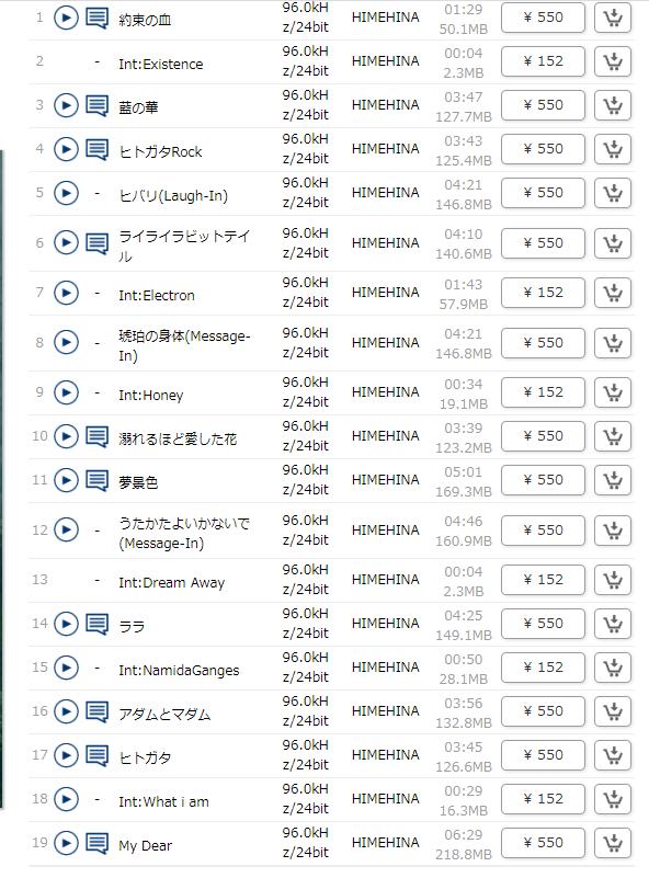 【Hi-res】【24bit/96khz】【Mora自购】HIMEHINA-藍の華