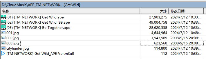 无损-TM Network-[get wild]专辑(APE)